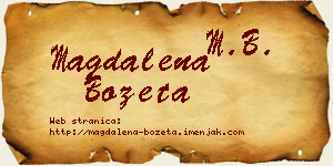 Magdalena Bozeta vizit kartica